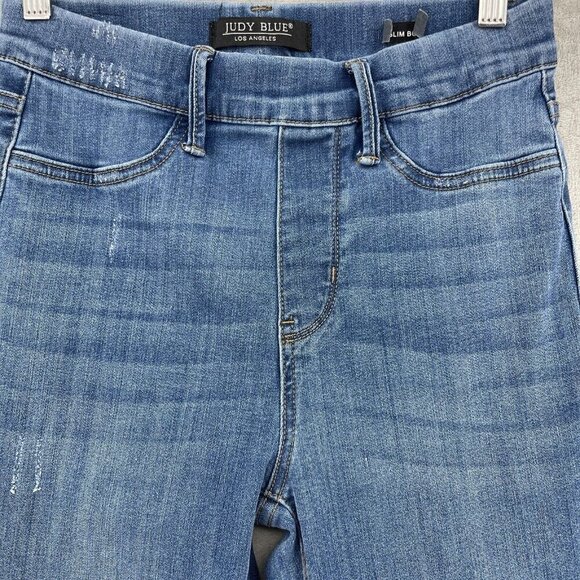 Judy Blue 1/25 Santa Clara Pull On High Rise Slim Bootcut Medium Jeans - Picture 5 of 16